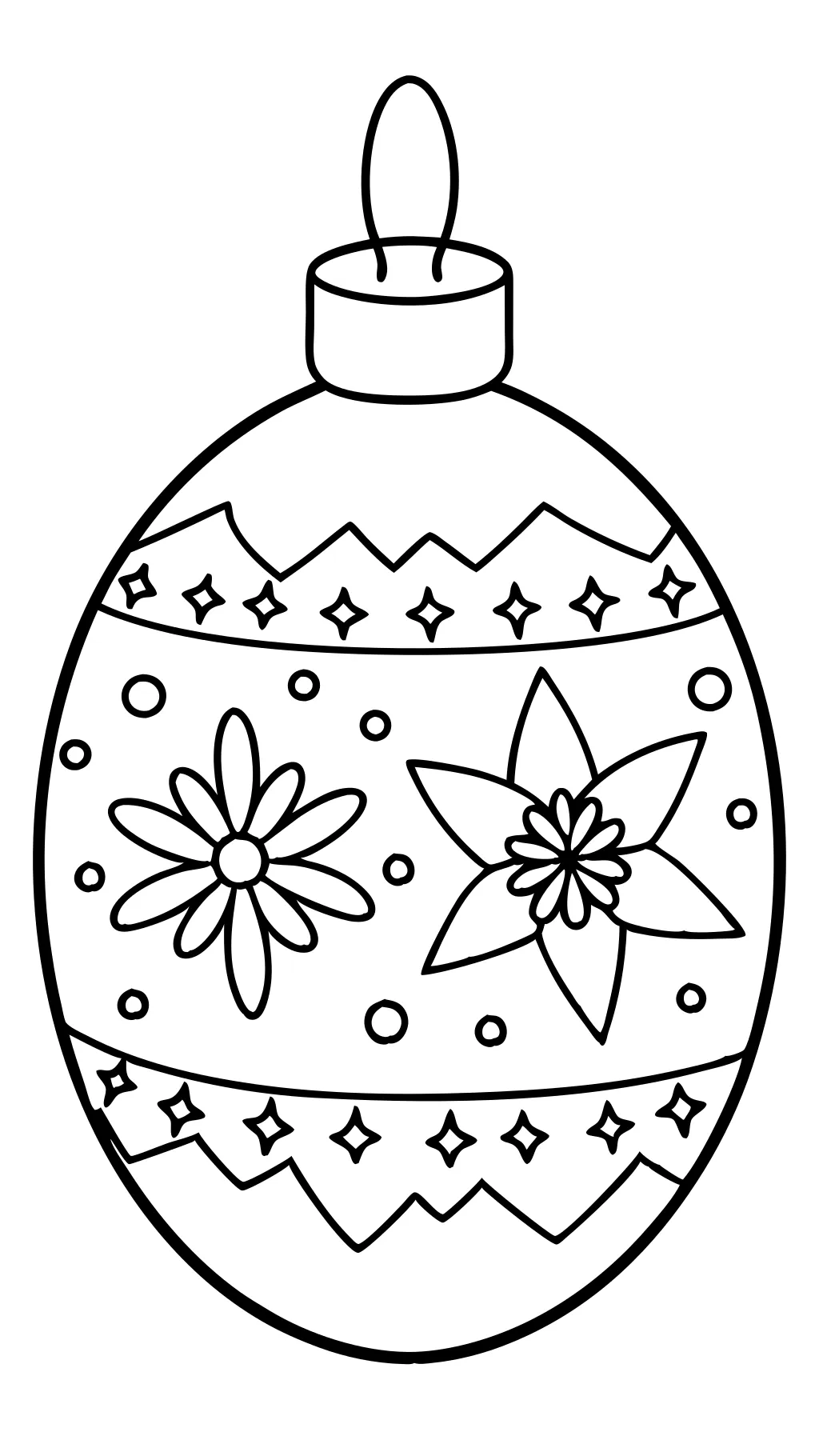 coloriages d’ornement de Noël imprimables gratuits